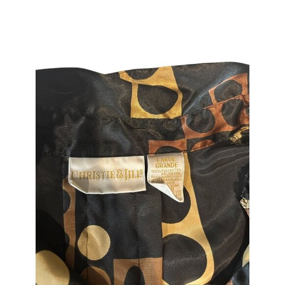 Christie & Jill Women's Black & Gold Long Sleeve Top - Picture 3 of 6